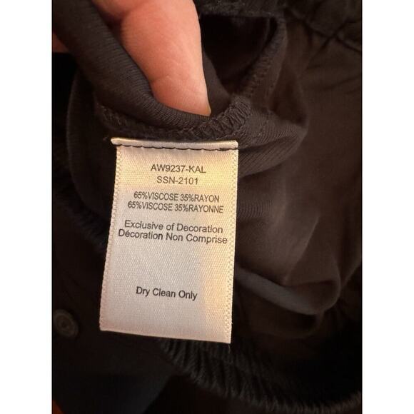ATM Anthony Thomas Melillo Womens Black Pull On Pants Size Small Viscose - Picture 9 of 9